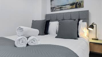 1 bedroom, desk, iron/ironing board