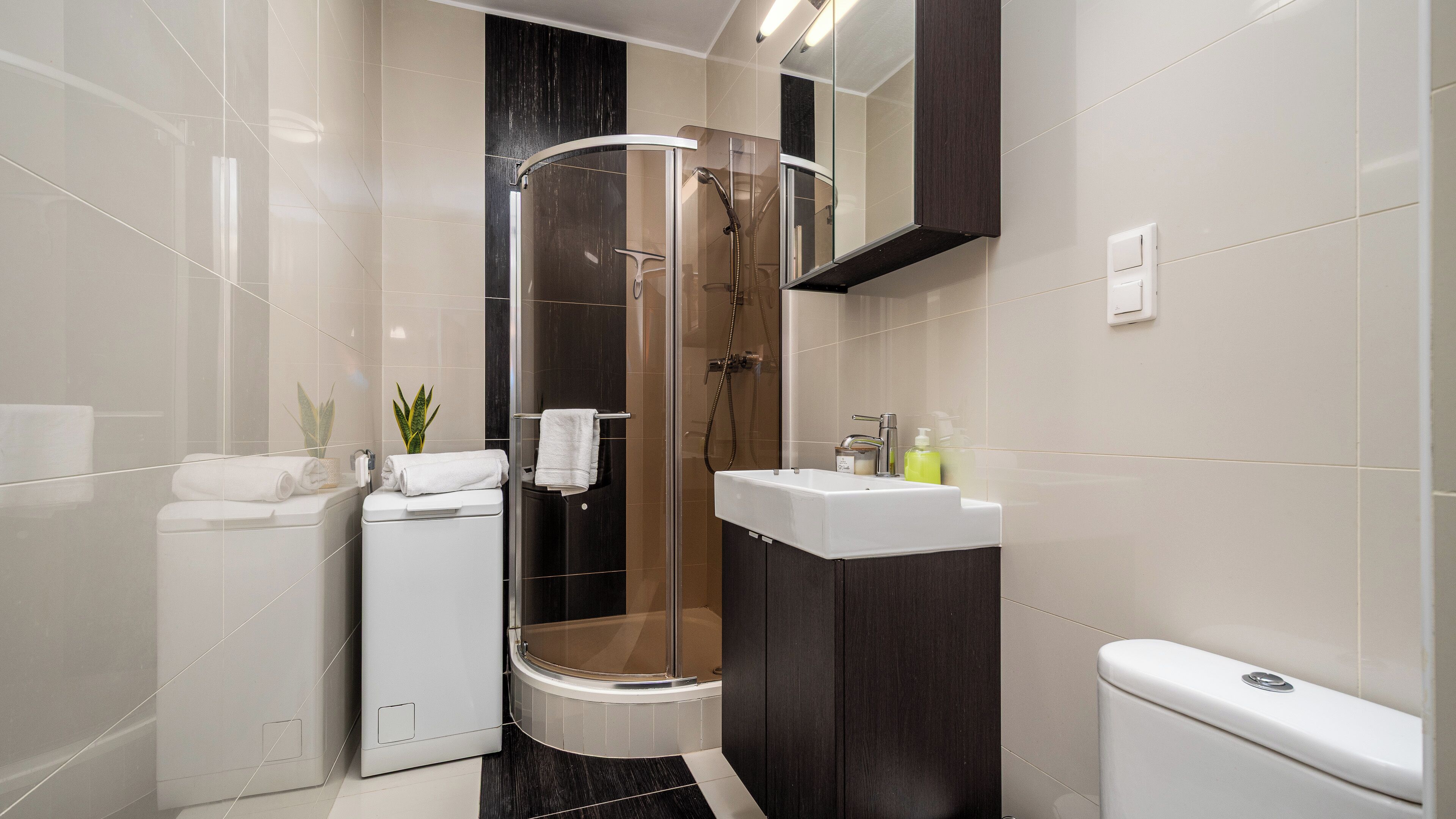 Apartament (38) | Badezimmer | Dusche, Handtücher