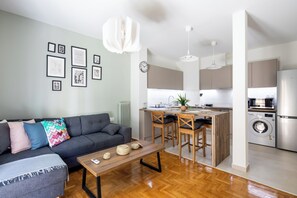 Living room - Astrea 1- Bedroom Apartment in Athens (Athens)
