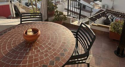 Two bed town house with roof terrace in the beautiful village of Frigiliana