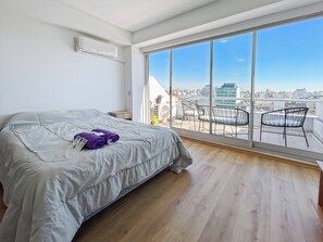 1 bedroom, iron/ironing board, internet, bed sheets - Studio Center Gymm Pool U138 (Buenos Aires)
