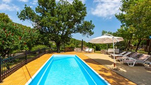 A heated pool