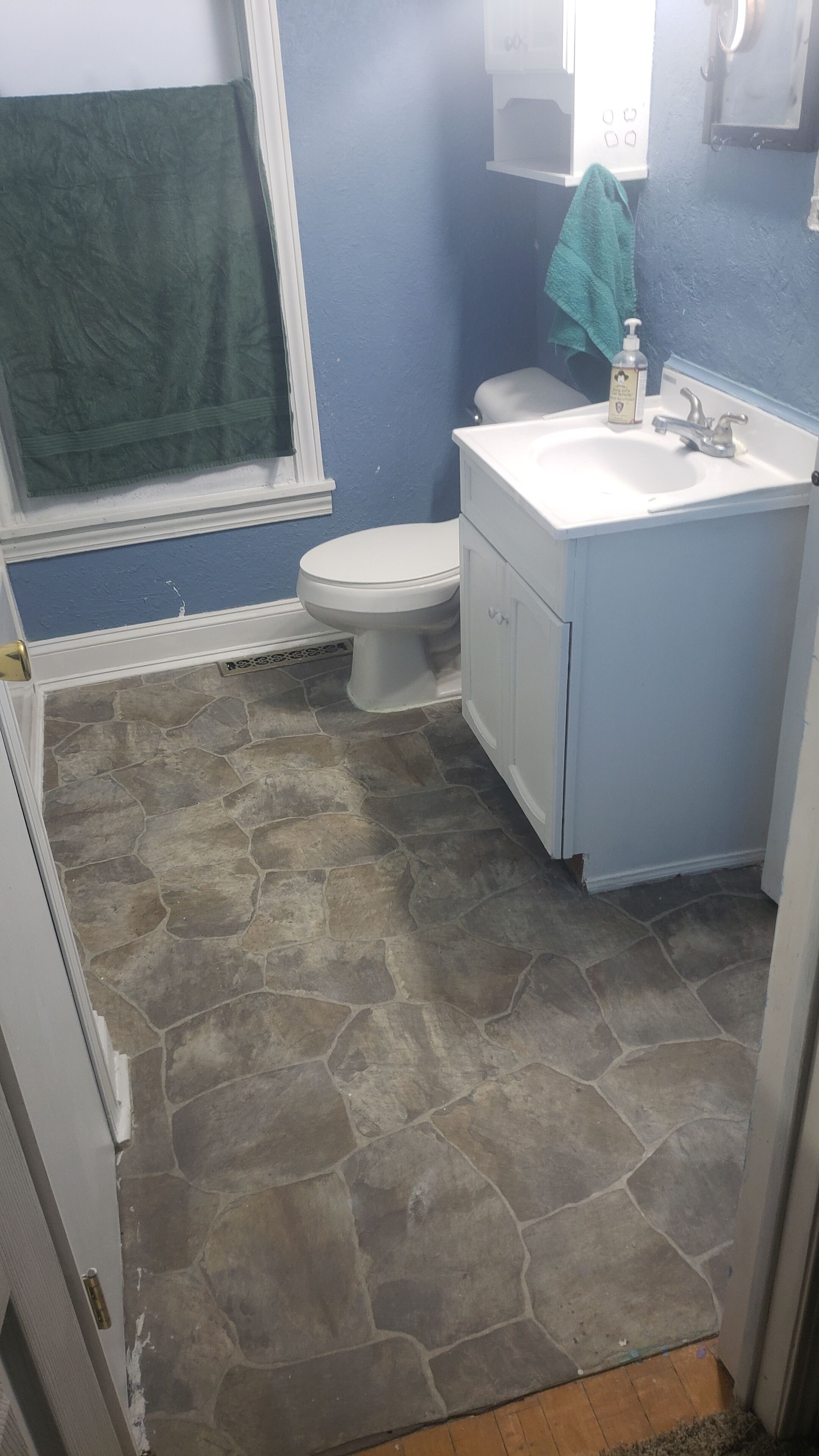 Towels, soap, toilet paper