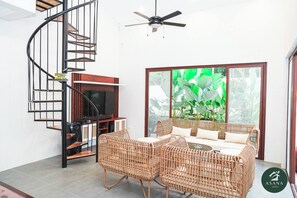 Villa, 2 Bedrooms, Accessible, Private Pool | Living room - Modern Tropical 2BR Villa & Pool Retreat in Amadeo (Amadeo)