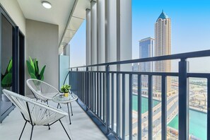 Superior-lejlighed - 1 queensize-seng - udsigt til kanal | Balkon