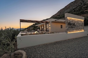Terrace/patio - Villa Keras With Sea View (Viannos)
