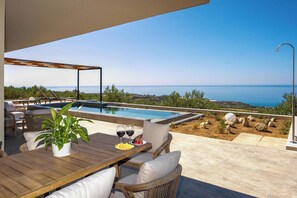 Villa, Sea View | View from room - Villa Keras With Sea View (Viannos)