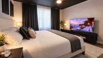 1 habitación, tabla de planchar con plancha, wifi y ropa de cama