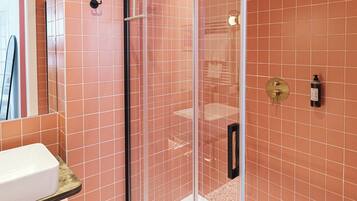 Classic Double Room, Non Smoking, City View | Bathroom | Shower, hair dryer, towels, soap