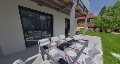 Villa moderne et spacieuse aux Rousses, proche ski, jusqu'Ă 12 pers.