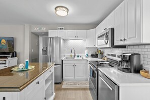 Microwave, oven, stovetop, dishwasher