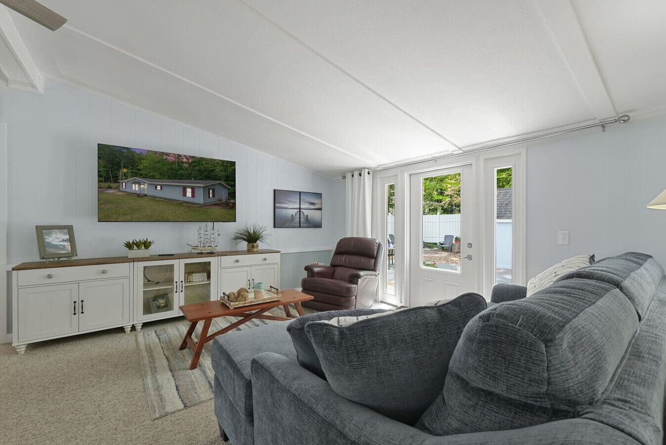 TV connectée, cheminée