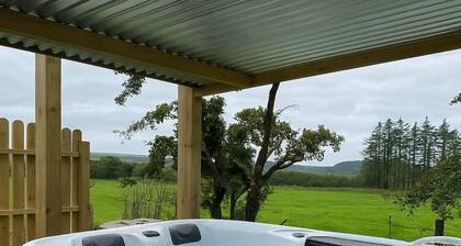 A lorry conversion in to a beautiful countryside home with hot tub