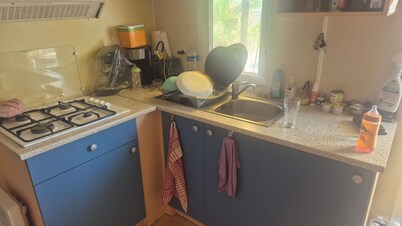 Mobile home 6 persons 50 meters from the beach family campsite