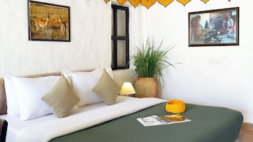 Tents With Sitout area | Blackout drapes, iron/ironing board, free WiFi, bed sheets