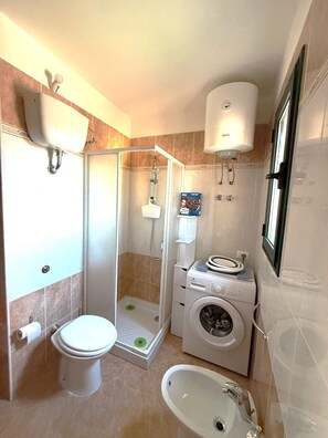 Shower, hair dryer