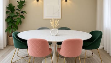 Deluxe Apartment, Courtyard View | Living area | 107-cm Smart TV with digital channels