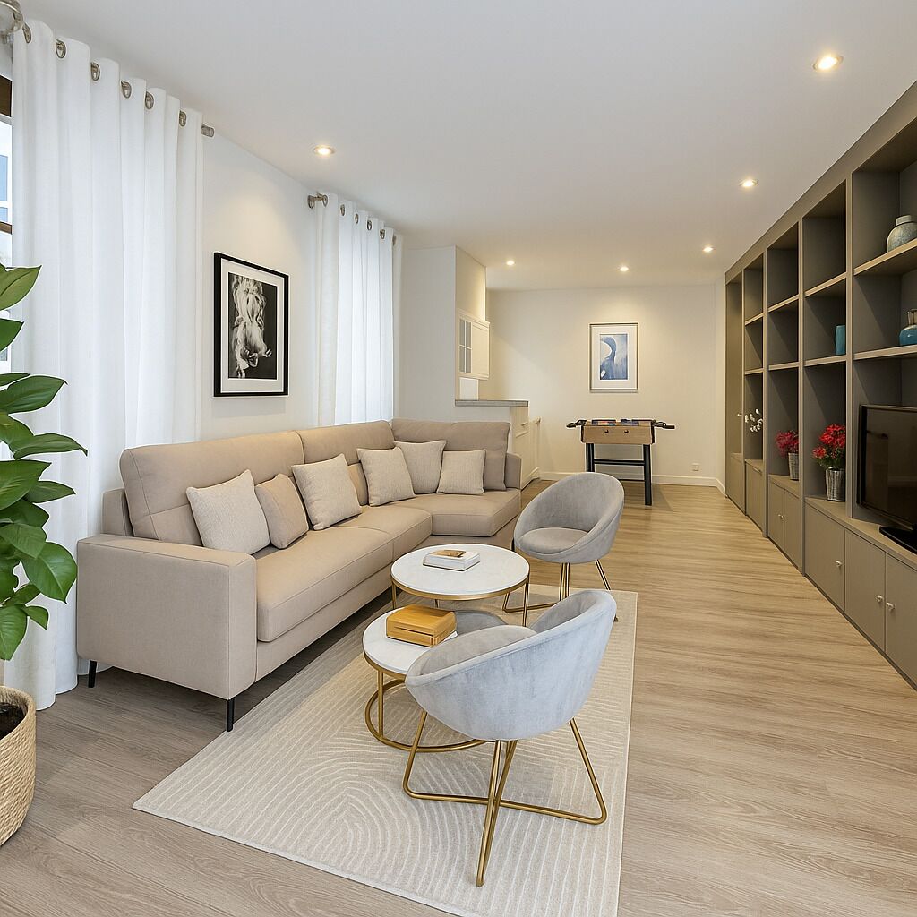 华 丽公寓, 庭院景观 | 客房景观