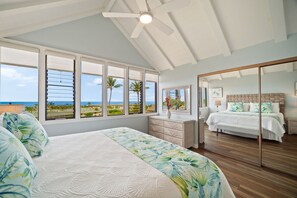 3 bedrooms, desk, iron/ironing board, free WiFi - Ocean View | 2 Pools | Spacious 3-Bed Makanui Condo in Poipu (Poipu)
