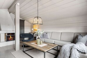 Télévision, cheminée