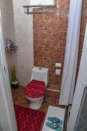 Towels, soap, toilet paper