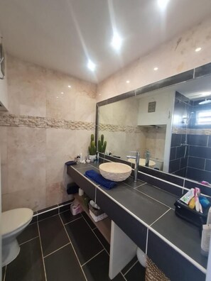 Secador de pelo y toallas