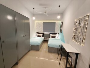 Premium bedding, memory-foam beds, desk, free WiFi