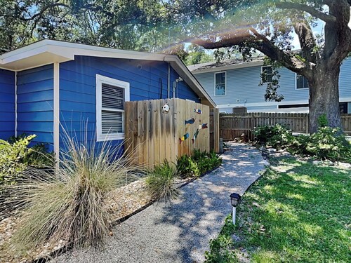 Little Blue Beach House | Fire Pit, Outdoor Shower
