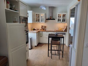 Microwave, oven, stovetop, dishwasher