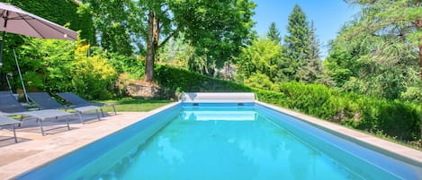A heated pool