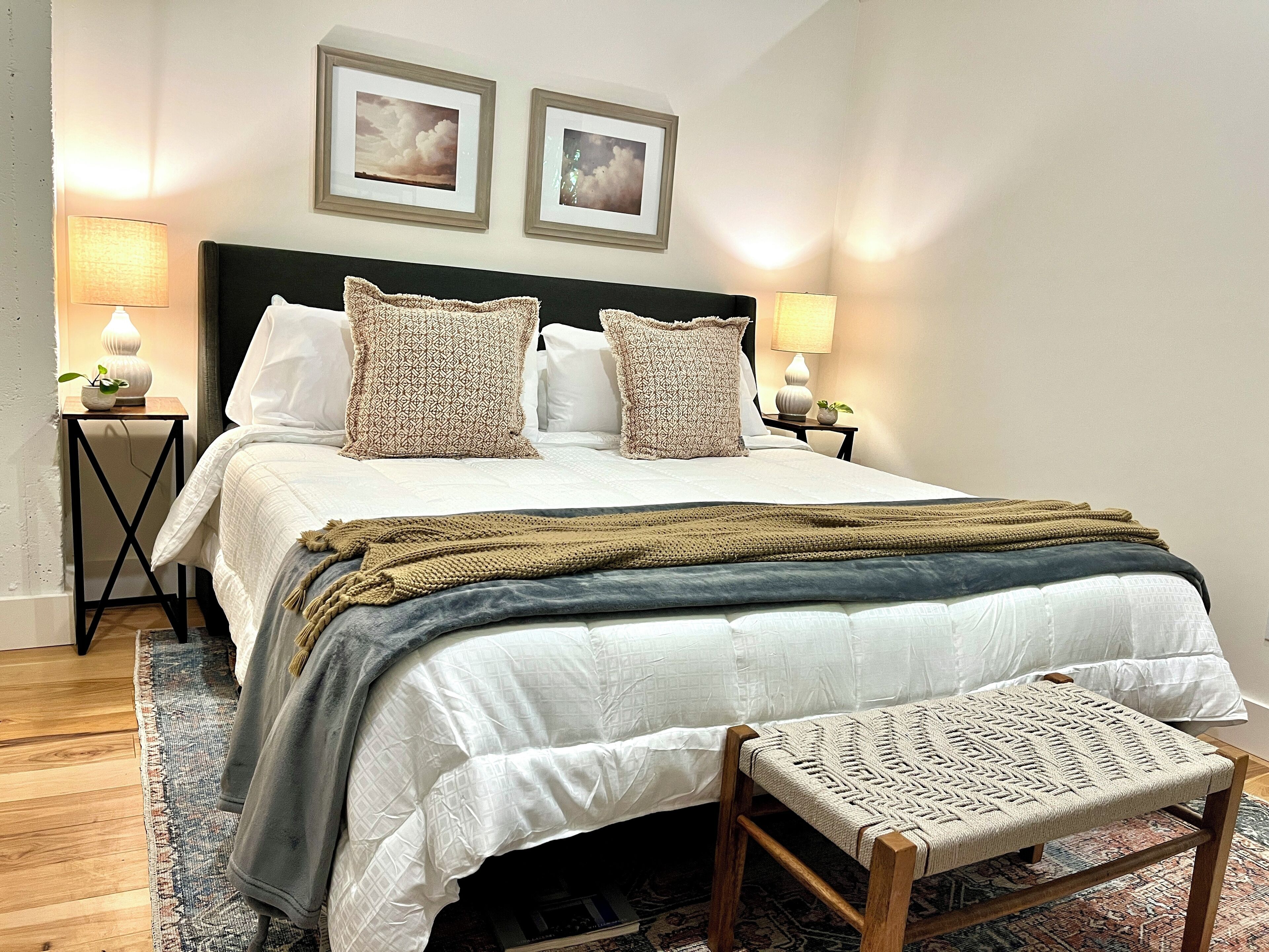 1 غرفة نوم ومكواة/لوح كي وواي فاي وملاءات أسرّة