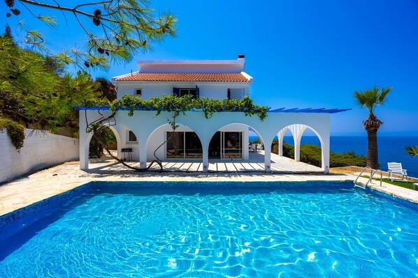 Pool - Panorama Villa - Four Bedroom Villa, Sleeps 10 (Pomos)