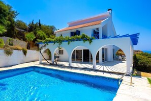 Pool - Panorama Villa - Four Bedroom Villa, Sleeps 10 (Pomos)
