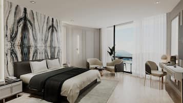 Premium bedding, minibar, in-room safe, desk