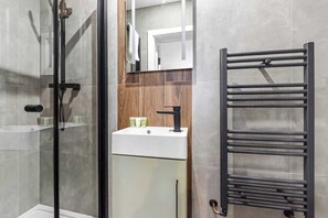 Shower, hair dryer