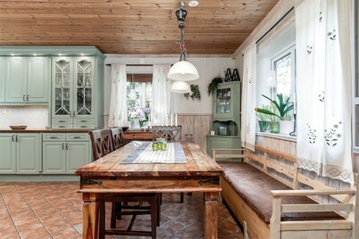 Luxury log cabin (hot tub, wood stove, nature & northern lights) - Gränsfors 354