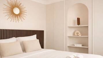 Iron/ironing board, travel crib, free WiFi, bed sheets