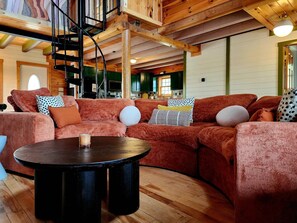 TV, fireplace, offices