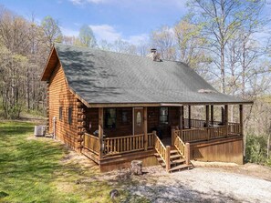 Exterior - Romantic Log Cabin • Hot Tub • Fireplace • View (Logan)
