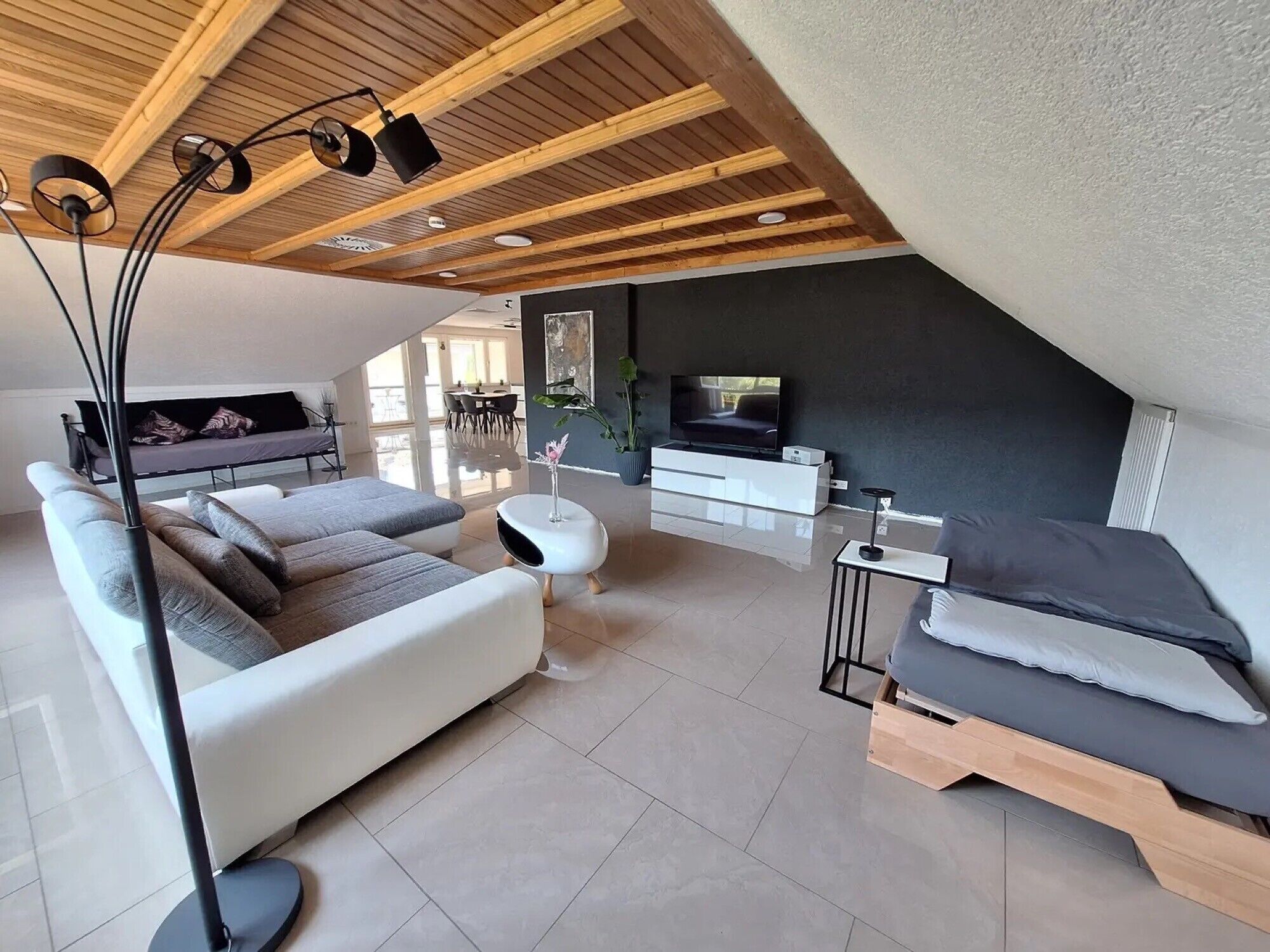 TV, DVD player, stereo