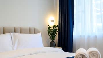 Chambre Double Deluxe, salle de bains privée | Wi-Fi gratuit, draps fournis