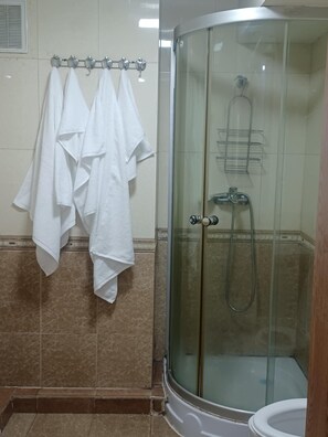 Shower, towels, soap, toilet paper - Welcoming apartment with WiFi in vibrant Ulaanbaatar (Ulaanbaatar)
