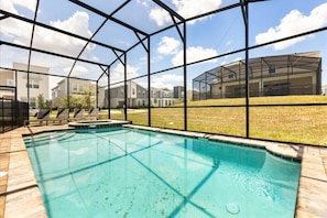 A heated pool