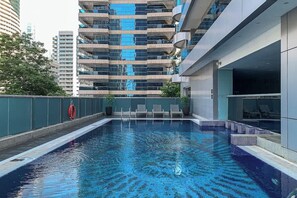 Pool - Airstay | 1BR Retreat | Stunning Marina Views (Dubai)
