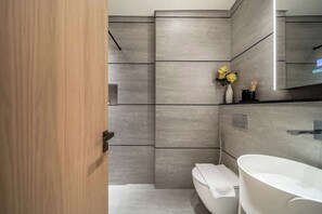 Een douche, een haardroger