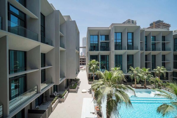 Pool - Airstay | Sleek Studio | Pool Views | JVC (Dubai)