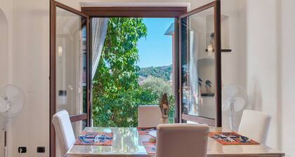 Apartment 'Sole E Mare' with Shared Pool, Private Terrace and Garden