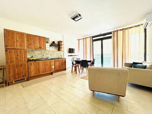 アパートメント 1 ベッドルーム バリアフリー 喫煙可 | リビング エリア