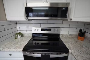 Microwave, oven, stovetop, dishwasher