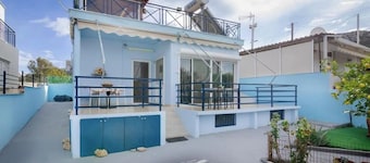 Beach Getaway in Salamina, Greece 2BR w/ Balcony, Beach Access, Pet Friendly